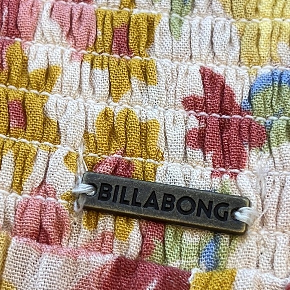 Billabong Smooth Sailing Floral High Waist Wide Leg Pants Women's Size M - Picture 9 of 12